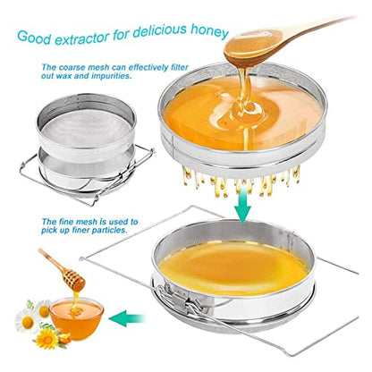 Honey Strainer for 5 Gallon Bucket with Up to 16.5 inches Extendable Arms