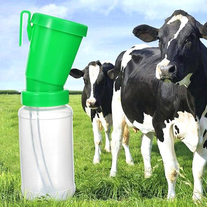 Blisstime Teat Dip Cup (Green) Non Reflow Nipple Cleaning Disinfection Dip Cup for Cow Sheep Goat - color: Green