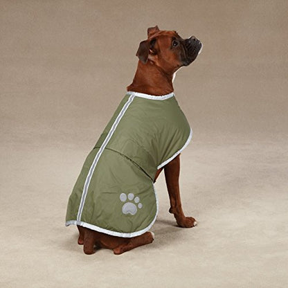 Zack & Zoey Polyester Nor'easter Dog Blanket Coat, X-Large, Chive - color: Chive, size: X-Large