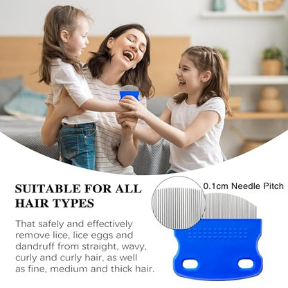 2 Pack Professional Lice Comb,Fine Curved Comb Teeth Design