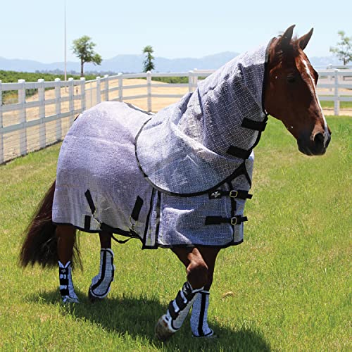 Professional's Choice Pc Fly Neck Cover (PCFNC-Gry/BLA) - size: Standard