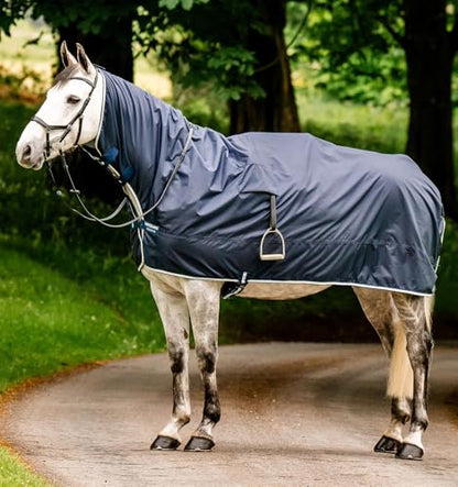 Horseware® Newmarket Rain Sheet - Witney Navy, XL - size: XL
