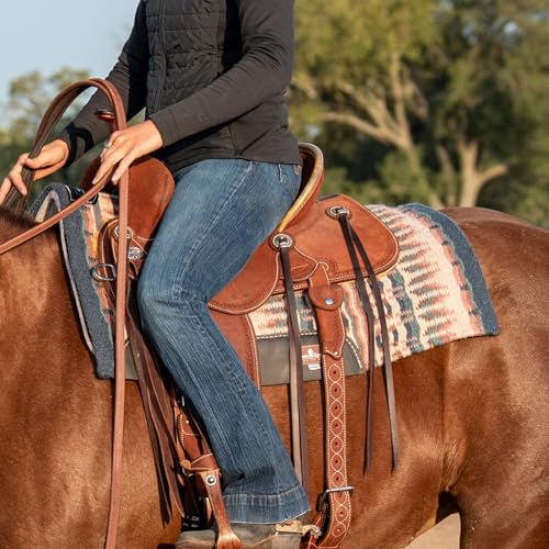 Classic Equine ESP Contour Blanket Top Pad, 3/4-inch, Navy-Peacock, 32 x 34