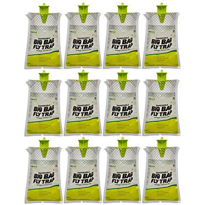 RESCUE! Big Bag Fly Trap – Disposable, Outdoor Use - 12 Traps