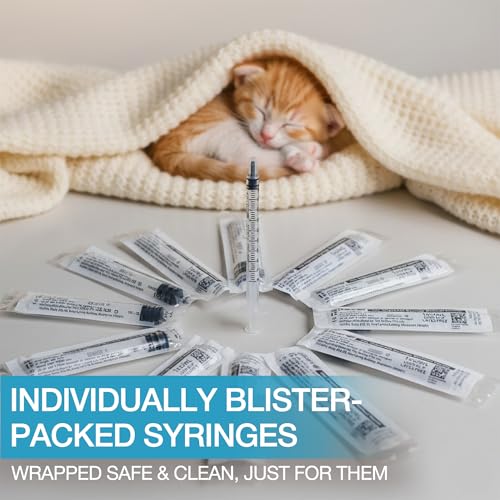 Quick-Delivery 1 mL Oral Syringes Without Needle: 50-Pack Pet Syringe - style: 1mL
