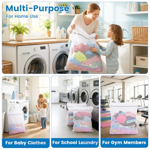 Dntorx 3 Pack X-Large + XX-Large + XXX-Large Mesh Laundry Bag for Delicates - size: X-Large + XX-Large + XXX-Large