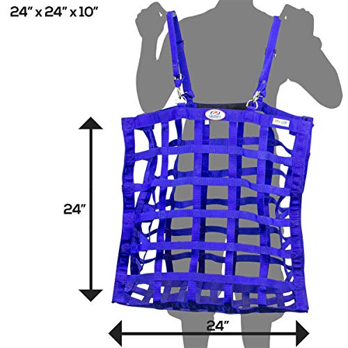 Derby Originals Easy Feeder Horse Hay Bag with Super Tough Bottom and 1 Year Warranty, red, 3"x3.5" - color: Red