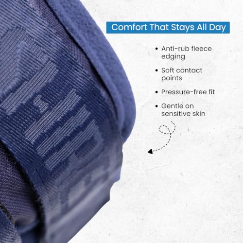 Shires FlyGuard Pro Fine Mesh Earless Fly Mask – Full Size | Lightweight Polyester Fly & Insect Protection | Breathable Fine Mesh for Turnout, Grazing & Stable Use | Navy Colour - color: Navy, size: Full