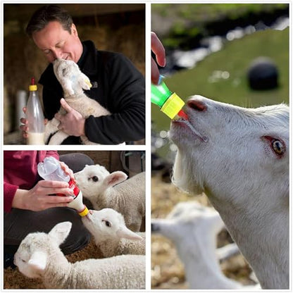 10 Pieces Lamb Feeding Nipple, Goat Nursing Pacifiers Milk Drink Bottle Nipples for Farm Feeding Sheep Horse Lamb Puppy and Other Livestock - color: 10 PCS Nipples