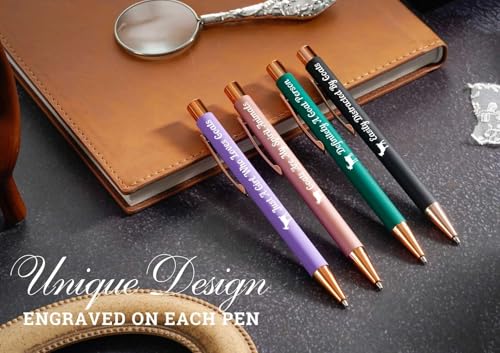 InnoBeta Goat Gifts for Goat Lovers for Women & Girls, Ballpoint Pen Set of 4, Perfect for Birthday, Christmas, Mother's Day