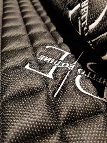 Horse Saddle Pad - Dressage Saddle Pad with Breathable Coolmesh, Black, Durable Quilted Design Saddles & Over