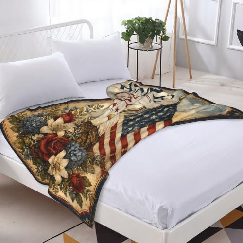 American Eagle Throw Blanket Gift 60"x80" - color: American Eagle 2, size: 60''x80''
