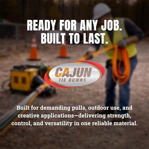 Cajun Tie Downs Pull Line — 1/4 Inch, 700 lb, Flat Polyester Pulling Tape, Conduit Wire Pulling, Made in USA, Turquoise, 175 ft - color: Turquoise, size: 1/4 Inch x 175 Feet (700 lb)