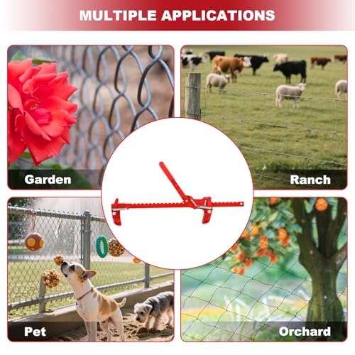 Heavy Duty Steel Wire Fence Stretcher Tool, All Purpose Fence Stretcher