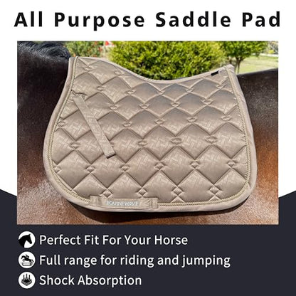 EQUINEWAVE Embossed All Purpose Saddle Pad - color: MOON ROCK