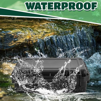 Relaxweex 8.5 x 6.5 x 3.7 Inch Waterproof Hard Case, Black, Grid Shell - color: Black, size: 8.5 x 6.5 x 3.7 Inch, style: Grid Shell