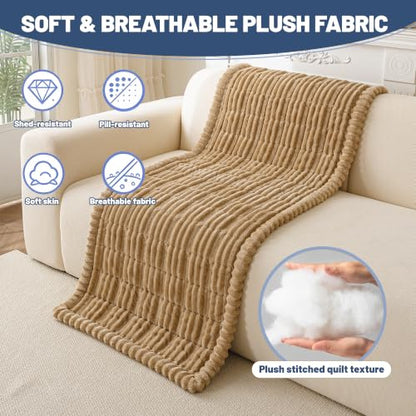 Waterproof Couch Cover for Dogs Washable (Brown, 27.6" x 59") - color: Waterproof Brown, size: 27.6"x 59.06"