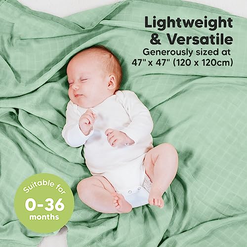 KeaBabies Baby Hair Brush and Comb Set and 4-Pack Muslin Swaddle Blankets for Baby Boys, Girls - Wooden Kids Hairbrush with Soft Goat Bristle, Blankets for Girl, Boy