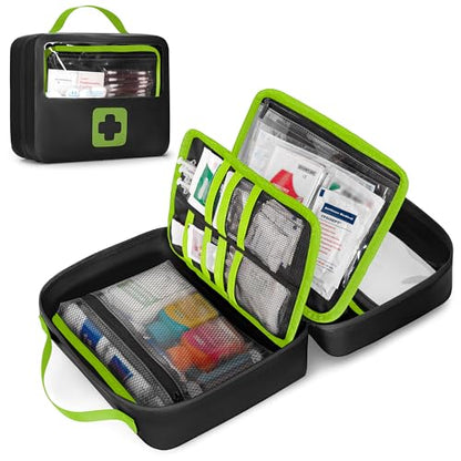 Marscamd Waterproof Empty First Aid Bag with a Detachable Panel - color: Green
