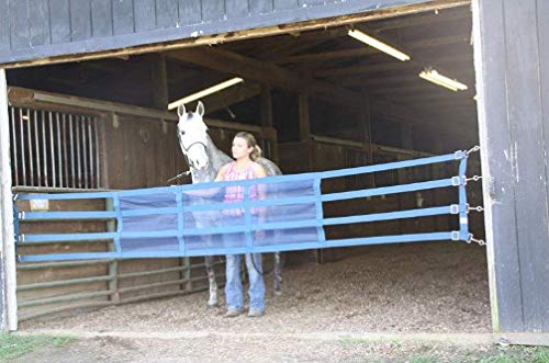 Dura-Tech Aisle Guard | Color Black | Expands 10' to 12' | High Visibility Nylon Mesh | Promotes Maximum Airflow | Comes with Installation Kit Quality - color: Black