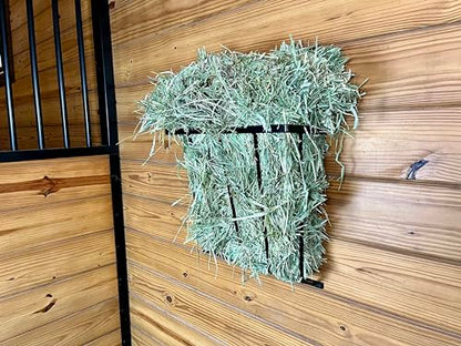 Dutch Ranch Heavy Duty Steel Wall Hay Rack, Black, 18.5" Long