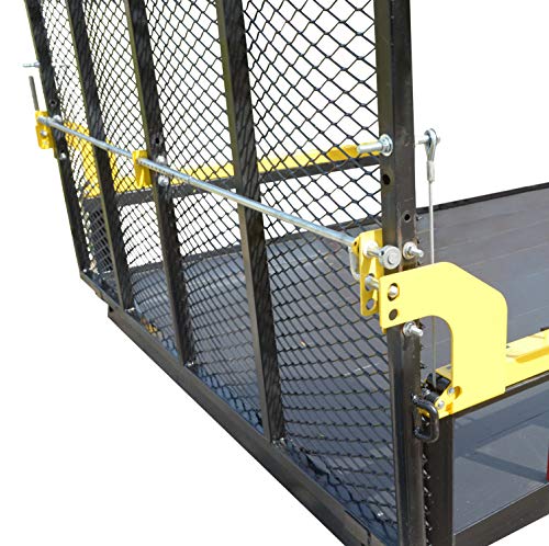 Jungle Jim’s Rapid Latch Trailer Gate Locking System – Easy One-Side Open and Close, Secure with One Padlock, Compatible with Gorilla Lift and EZ Gate, Max Width 6'9"