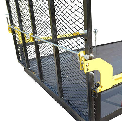 Jungle Jim’s Rapid Latch Trailer Gate Locking System – Easy One-Side Open and Close, Secure with One Padlock, Compatible with Gorilla Lift and EZ Gate, Max Width 6'9"