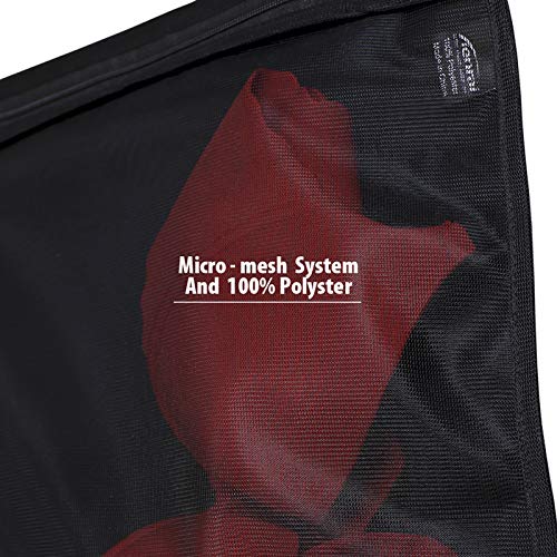 TENRAI 5 Pack (2 Large & 3 Medium) Delicates Laundry Bags, Bra Fine Mesh Wash Bag, Zippered, Protect Best Clothes in The Washer (5 Black, Set of 5)