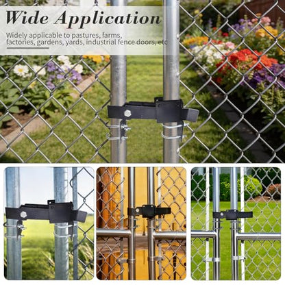 Heavy Duty Chain Link Double Gate Latch for 1-3/8 Inch Frames