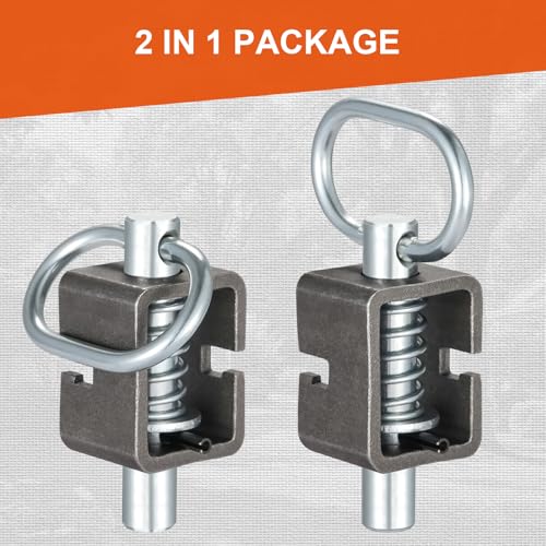 CZC AUTO Spring Latch Lock, Weld-On Spring Latch Assembly, Universal Fit for Utility Trailer Gate, Pack of 2