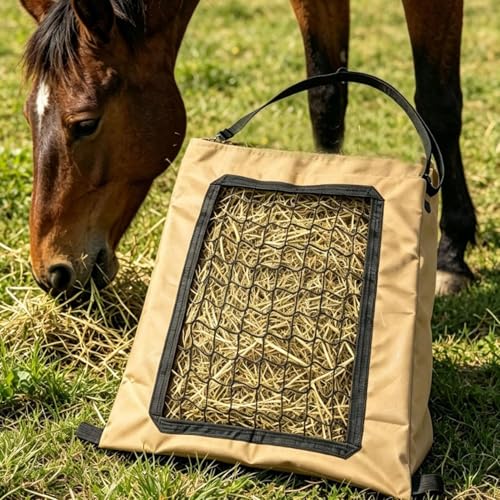 Hay Bags for Horses Large Capacity Heavy Duty Oxford Cloth Feeder