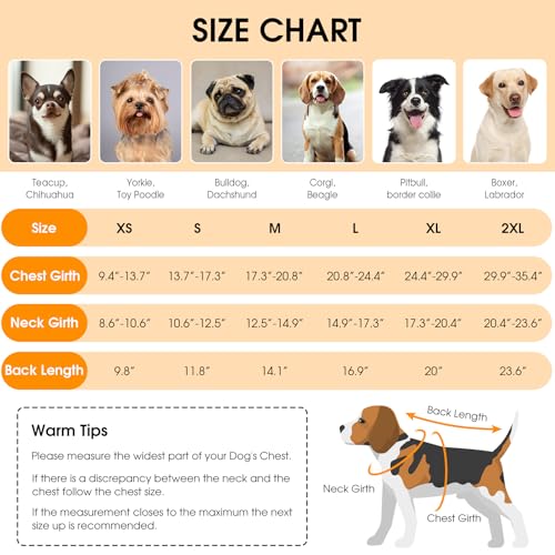 Queenmore Dog Winter Coat, Cold Weather Fleece Dog Jacket, Small Dog Coat - color: Grey, size: X-Small
