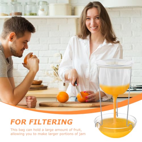 Jelly Strainer Stand with 3 Reusable Strainer Bags, Food Filter Jelly Bags