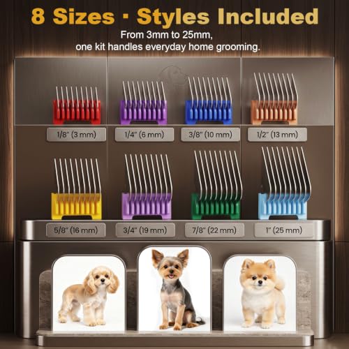 Professional Heavy Duty Dog Clippers for Grooming Thick Heavy Coats - color: Purple
