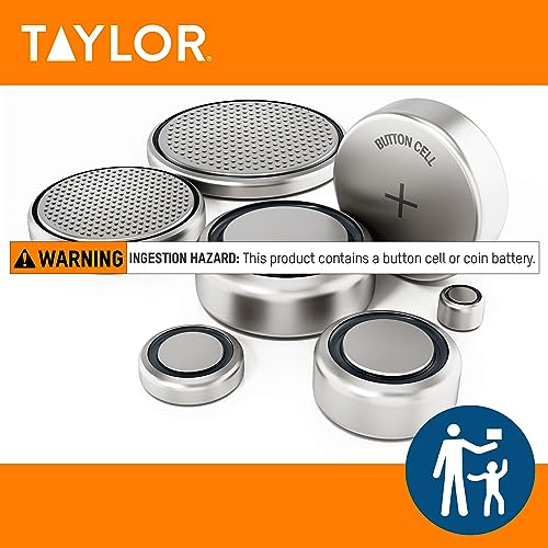 Taylor Digital Instant Read Meat Food Grill BBQ Kitchen Cooking Thermometer With Pocket - color: Black and Stainless