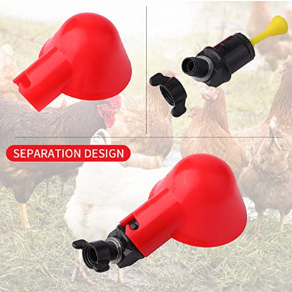 12Pack Chicken Waterer Cups,Poultry Water Cups,Automatic Poultry Waterer for DIY Poultry Quail Duck Chicken Bird Drinker