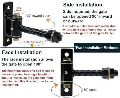 Heavy Duty T-Bolt Gate Hinge,700 lbs Capacity,Built-in Ball Bearing