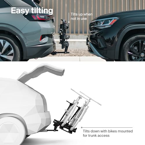 Thule Outpace 2 Bike Hitch Rack, 2" & 1.25" Hitch, 110lb Capacity - size: 2 bike