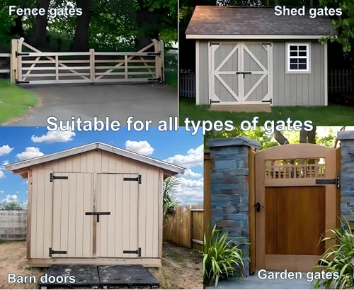 13" Heavy Duty Gate Hinges,900 Lbs Capacity,180° or 90° Smooth Open
