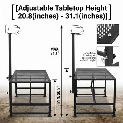 Goat Sheep Stand Goat Milker Cow Halter Farmstand Supplies Sheepskin Goat Supplies Farm Stand Outdoor Cow Accessories Livestock Show Lamb Supplies 47x23in Tabletop 500 lbs