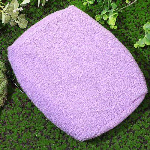 Breling Knee Scooter Pad Cover Faux Sheepskin Scooter Seat Cushion Memory Foam Knee Scooter Cushion Soft Plush Walker Seat Cover Universal for Comfort During Injury(Purple) - color: Purple