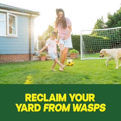 Raid Outdoor Wasp Ground Nest Killer, Dust Insecticide for Outside Household Use, Wasp Killer, Fast-Working and Odorless, 24 Oz