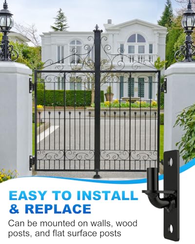 Gate Hinges Wall Mount with 5/8" Pin, 2 Pack Farm & Chain Link Gate Hinges - size: 2 Pack
