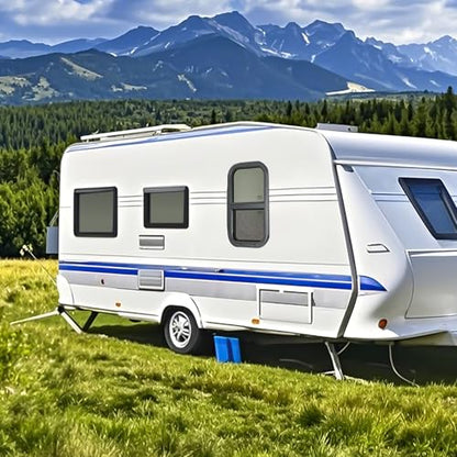 VEVOR Vertical RV Window, 14" W x 22" H, Black Tinted Sliding Window with Net Screen & Trim Ring, Fits 15/16" - 1 3/4" Thickness Wall, DOT Approved for RVs, Trailers, Campers, and Cargo Trailers - size: 14x22in, style: Vertical
