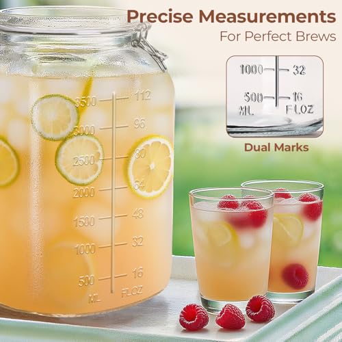 ComSaf Large Square Glass Food Jars 1.1 Gallon 2 Pack for Flour Sugar Rice - size: 1.1 Gal*2-Wide Mouth