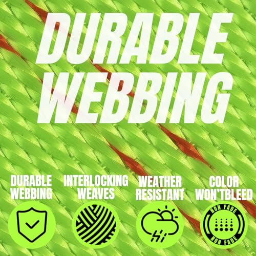 Umiro 2‘'*27' Heavy Duty Ratchet Straps with J Hooks Ratchet Strap 10,000Lbs MBS,Tie Down Ratcheting with J-Hook, Cargo Straps for Truck, Trailer, Moving(Neon Green) - color: Neon Green, size: 2 Inches X 27 Feet