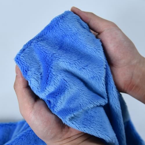 Surf turtle Blue Super Soft Minky Fabric by The Yard, 36"x60" - color: Blue