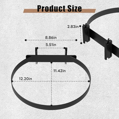 lesolar 2 Pcs E Track 5 Gallon Bucket Holder, Wall Mounted Bucket Hanger - style: 2pcs