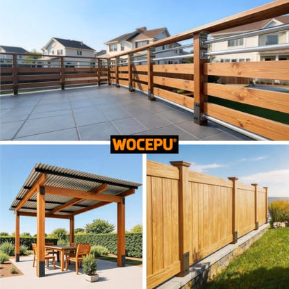 2 Pack Heavy Duty Stainless Steels U-Shape 4"x4"(Actually 4"x4") Wet Concrete Fence Post Holder, Psot Base, for Fence, Deck Railing, Pergola Wood Post Bracket Anchor (Dark Grey) - size: 4″x4″(Actual 4"x4")