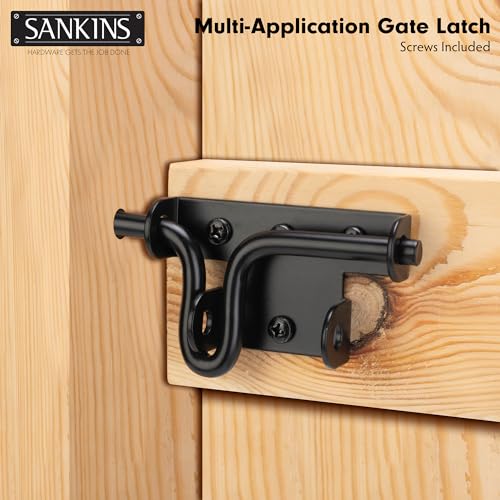 Slide Bolt Gate Latch Lock for Wooden Fence with Padlock Hole, 1pcs - size: Upgrade
